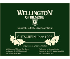 Wellington of Bilmore Gutschein